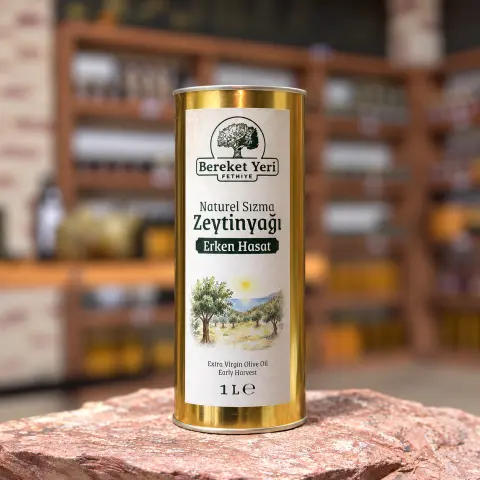 Bereket Yeri Erken Hasat Sızma Zeytinyağı Teneke 1 L