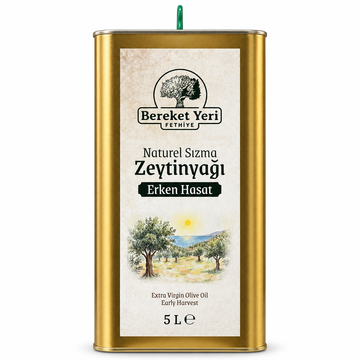 Bereket Yeri Erken Hasat Sızma Zeytinyağı Teneke 5 L