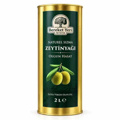 Bereket Yeri Olgun Hasat Sızma Zeytinyağı Teneke 2 L