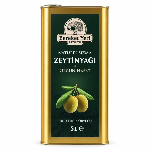 Bereket Yeri Olgun Hasat Sızma Zeytinyağı Teneke 5 L