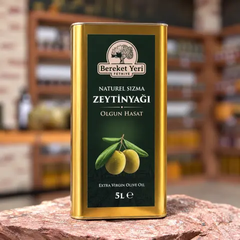 Bereket Yeri Olgun Hasat Sızma Zeytinyağı Teneke 5 L